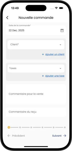 Gestion commandes